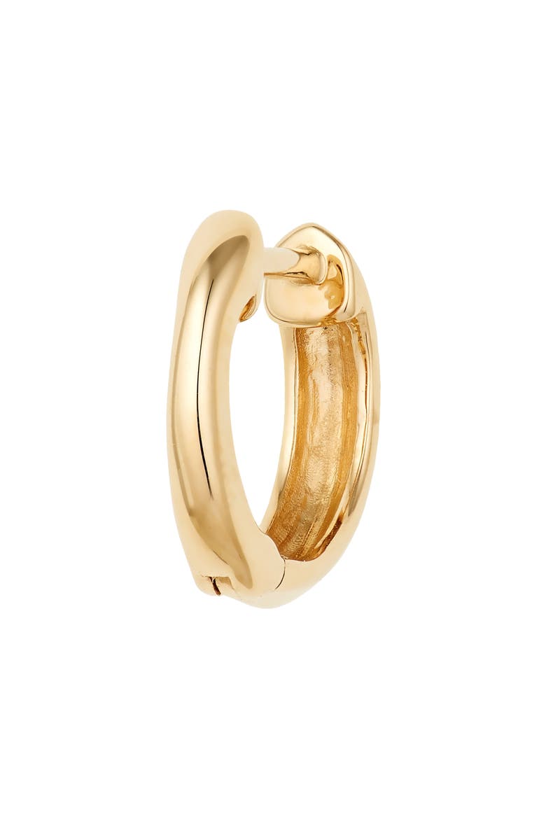 Dana Rebecca Reese Brooklyn Knife Edge Huggie Hoop Earrings, Alternate, color, YELLOW GOLD