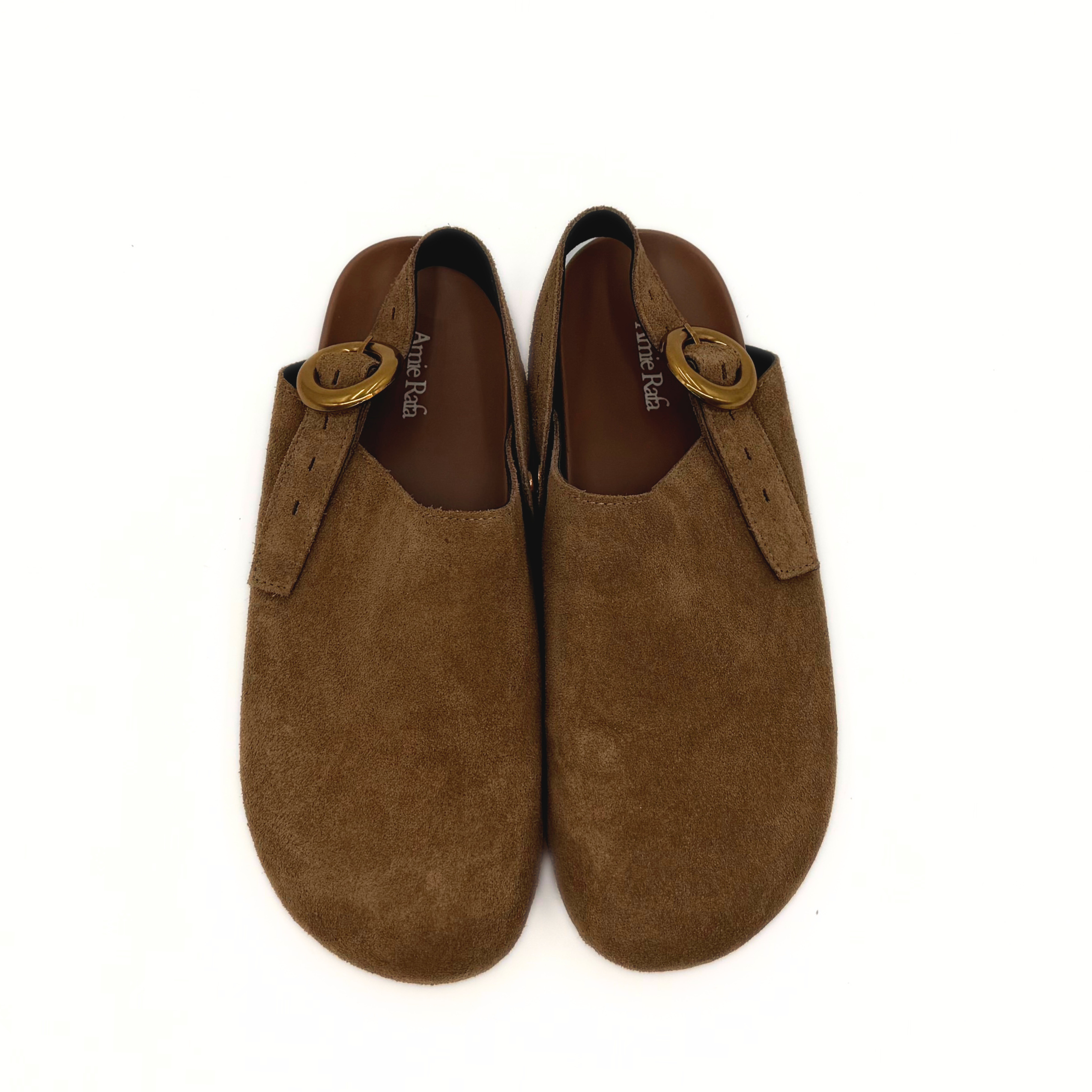 Toni Suede Clogs, Alternate, color, Taupe