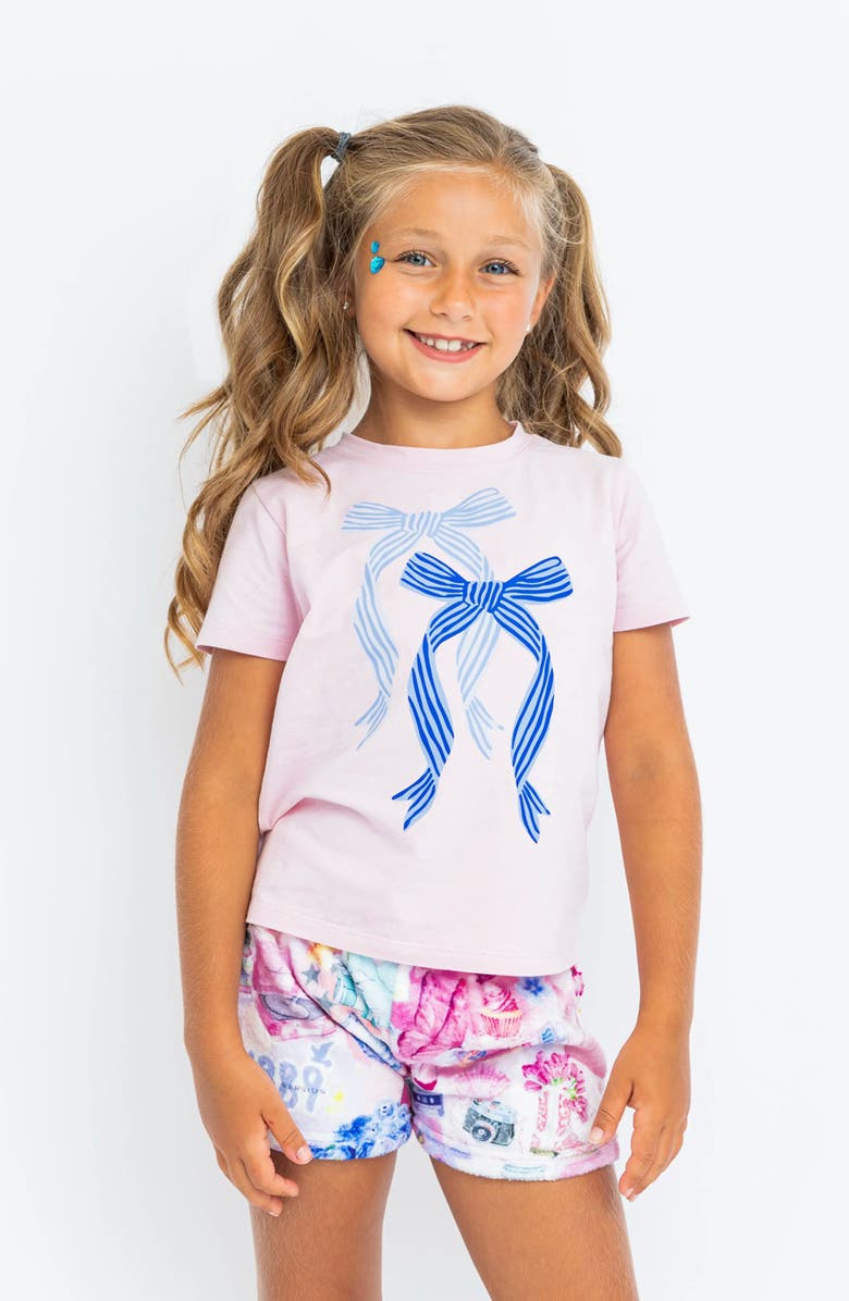 Preppy Goose Pop Princess Plush Lounge Shorts, Main, color, Multicolor