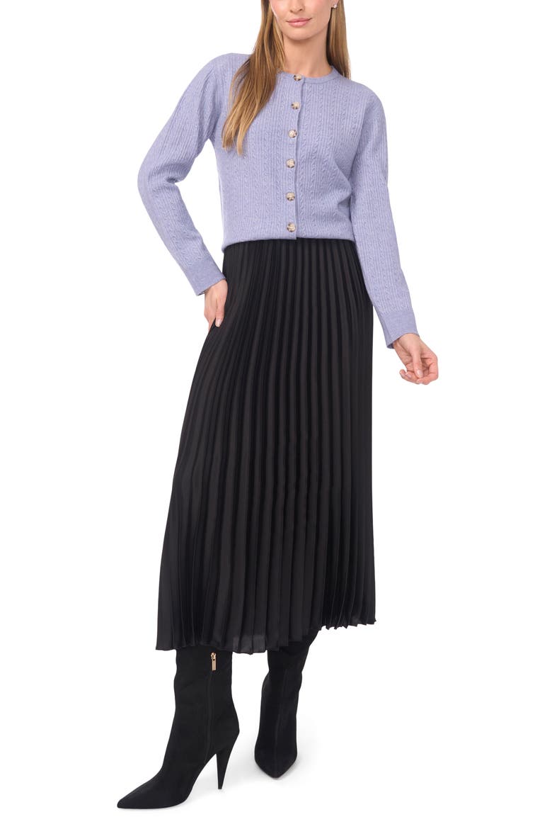 Cable Stitch Cardigan, Alternate, color, STONEWASH