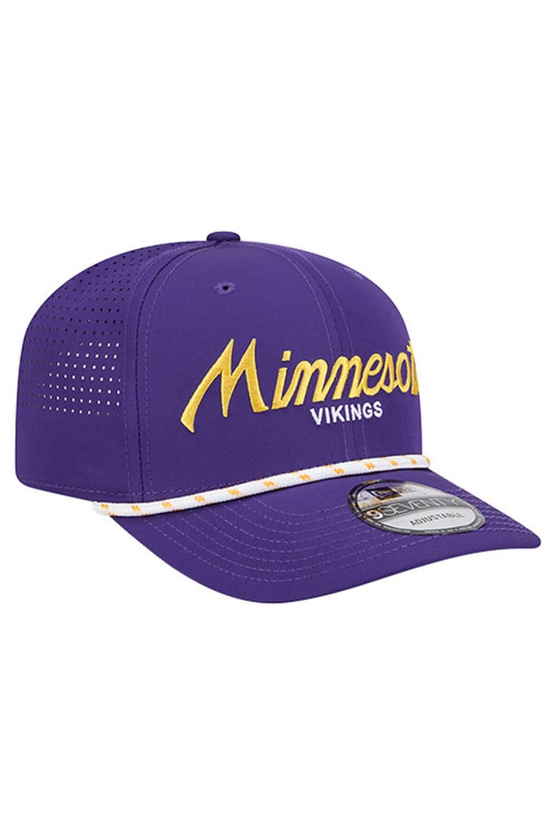 Men's New Era Purple Minnesota Vikings Script 9SEVENTY Adjustable Hat, Alternate, color, Purple