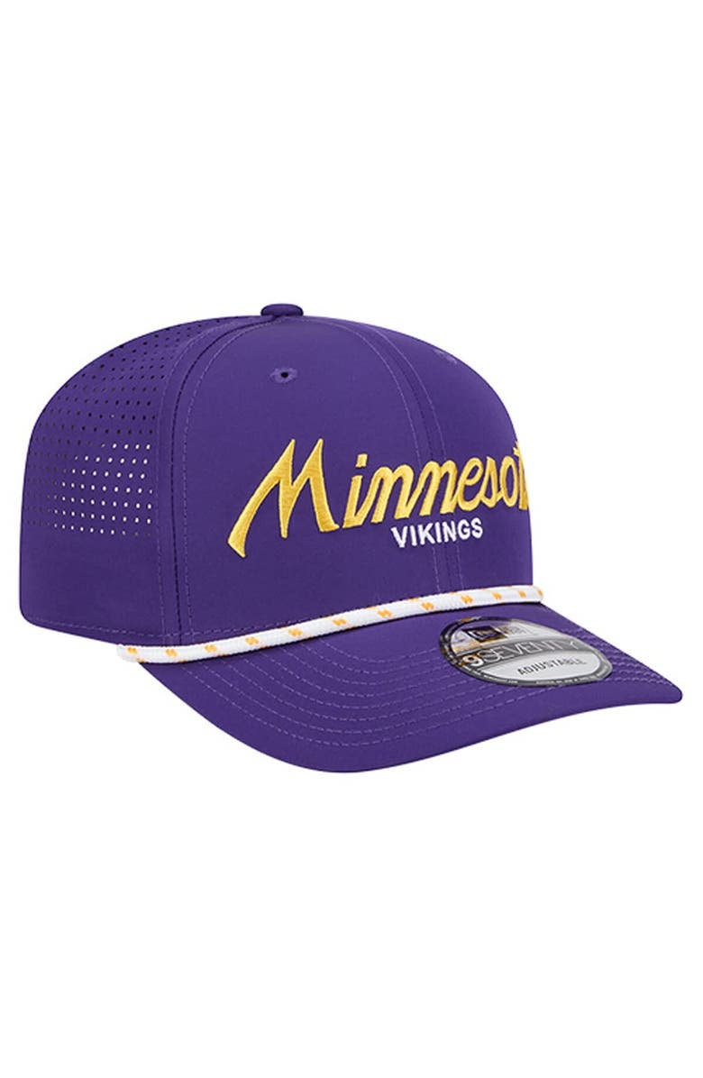 New Era Men's New Era Purple Minnesota Vikings Script 9SEVENTY Adjustable Hat, Alternate, color, Purple
