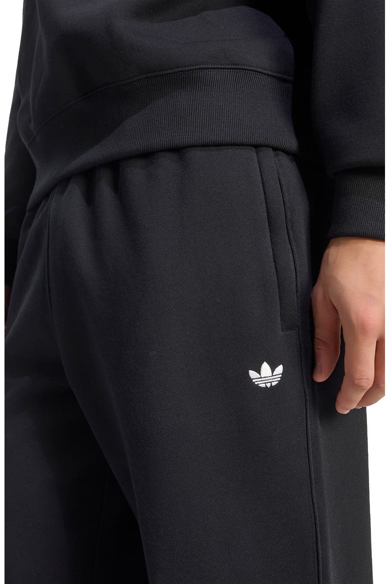 Trefoil Essentials Fleece Joggers, Alternate, color, BLACK