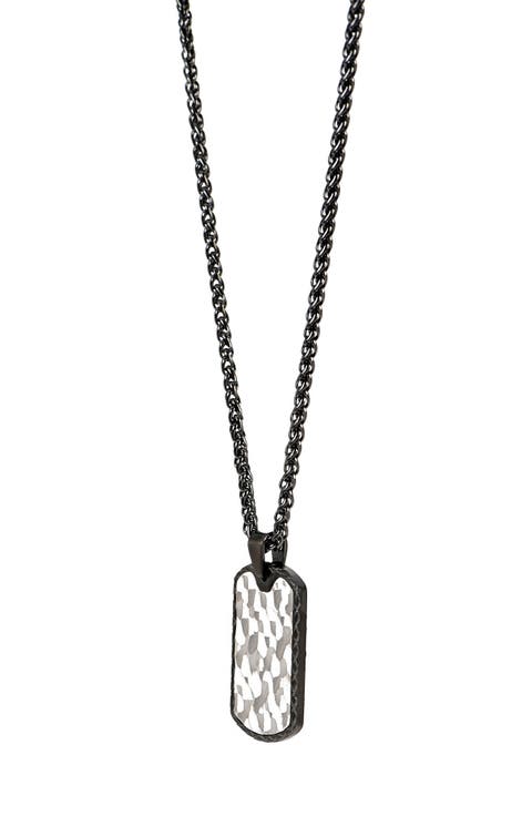 Men's Siviglia Dog Tag Pendant Necklace