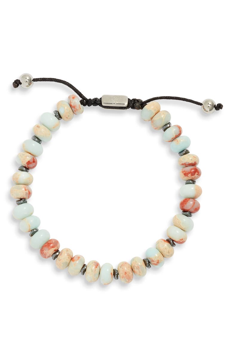 CLIFTON WILSON Men's Pastel Stone Beaded Bracelet, Main, color, Pastel