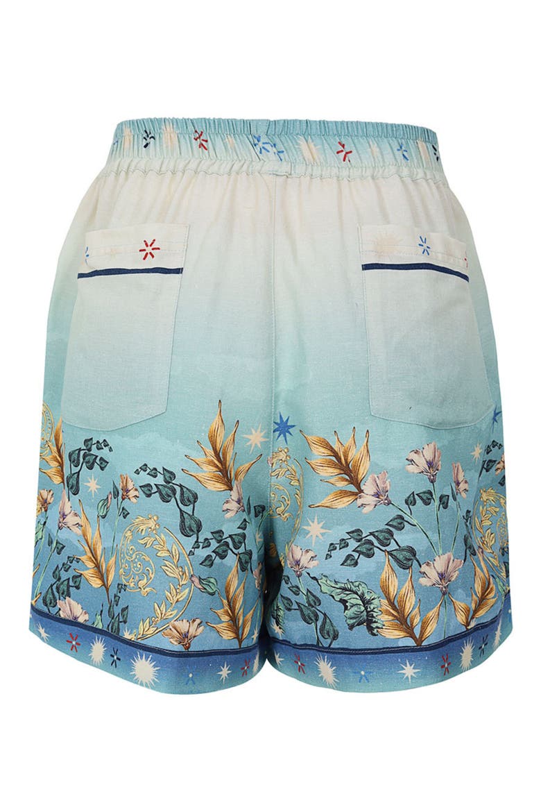 Watts Solstice Print Cover-Up Shorts, Alternate, color, BLUE