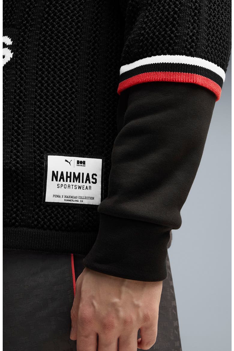 x NAHMIAS Oversize Knit Soccer Jersey, Alternate, color, PUMA BLACK
