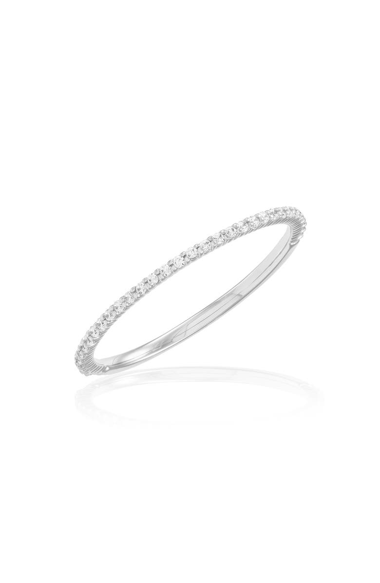 Frankie & Zoe Diamond Band Ring, Main, color, Silver