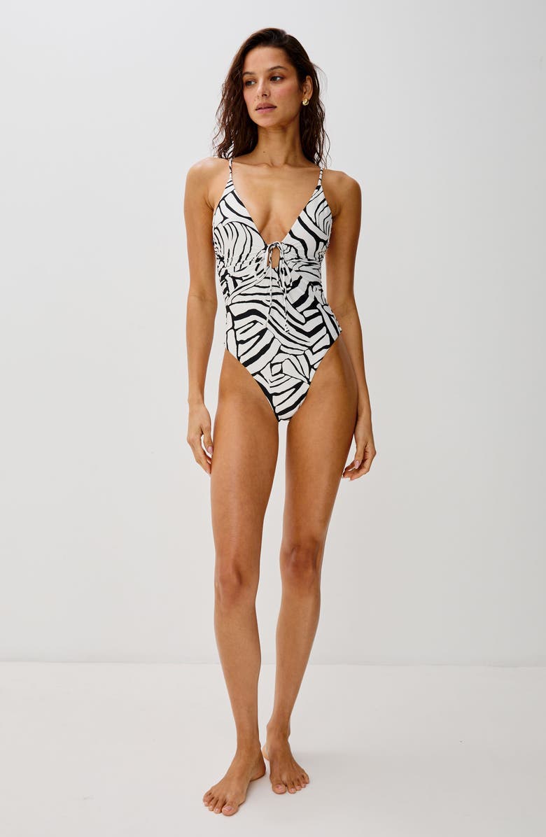 LSPACE Piper Classic Keyhole One-Piece Swimsuit, Alternate, color, Playa Blanca