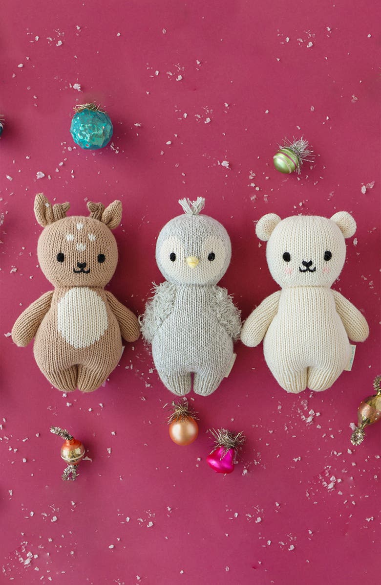 cuddle+kind Baby Polar Bear Stuffed Animal, Alternate, color, Cream