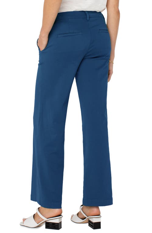 Liverpool Los Angeles Kelsey Wide Leg Knit Pants In Goddess Blue