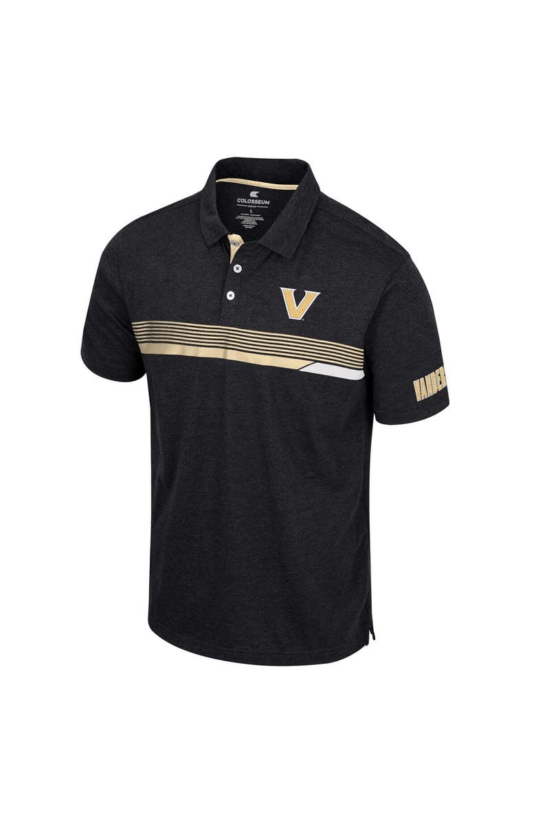 COLOSSEUM Men's Colosseum  Black Vanderbilt Commodores No Problemo Polo, Alternate, color, Black