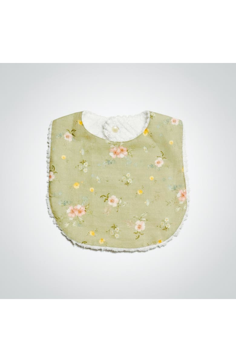 Piper&Cloth Layette Linen Bib, Alternate, color, Hedgerow Floral