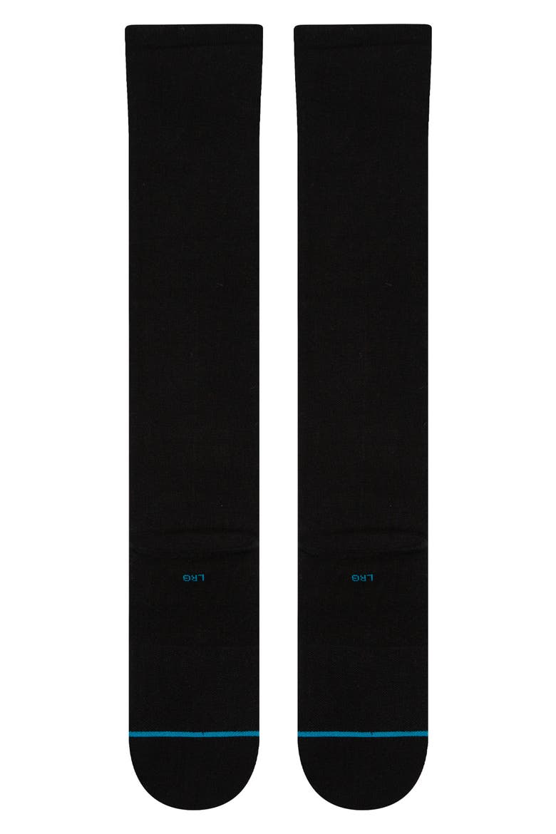 Icon Compression Over The Calf Socks, Alternate, color, BLK BLACK
