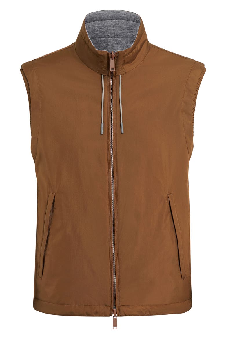 Zephyr Reversible Vest, Alternate, color, VICUNA