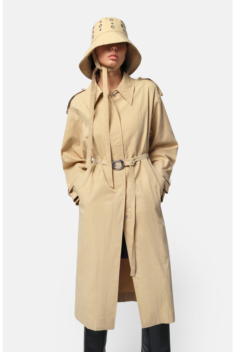 Ozzy Water Repellent Trench Coat, Alternate, color, SANDSTONE