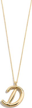BaubleBar Script Initial Pendant Necklace