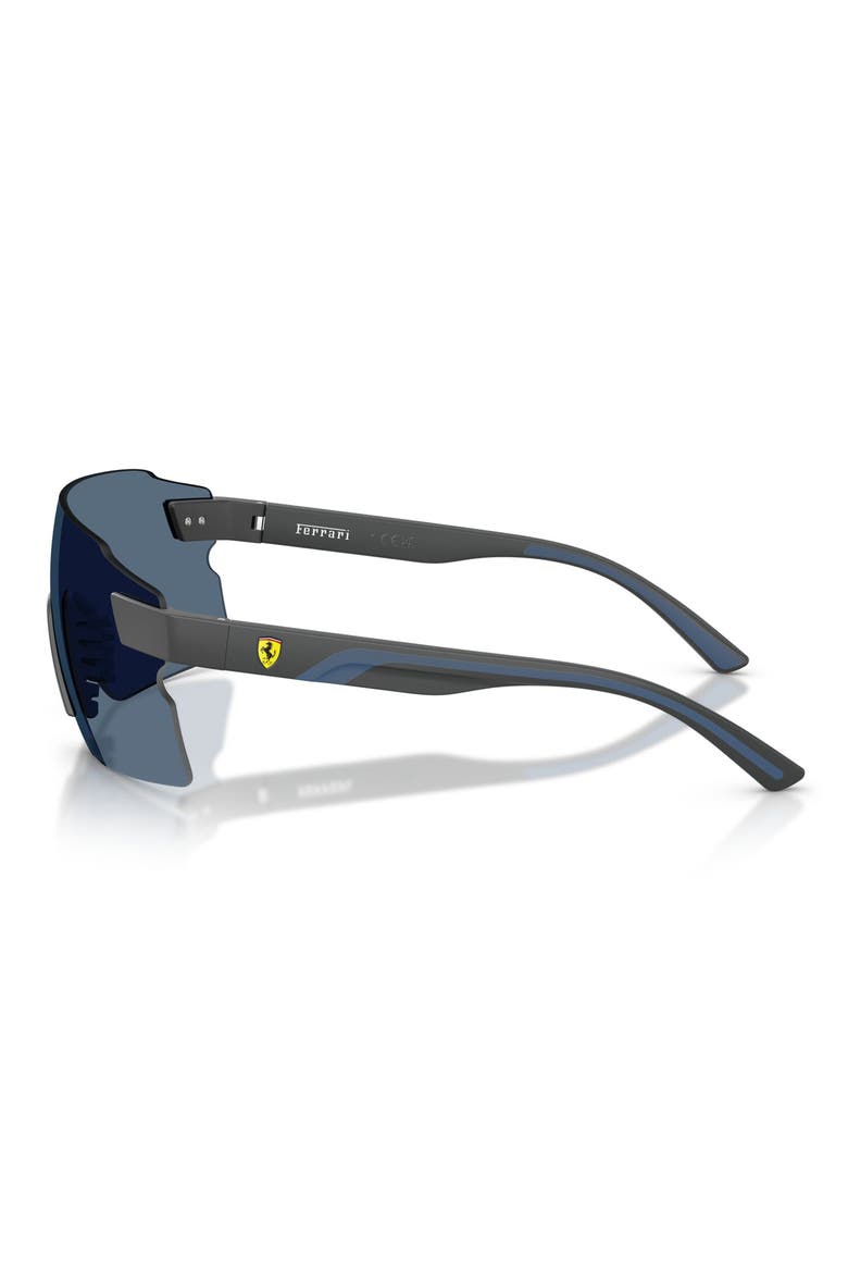 133mm Oversize Rectangular Sunglasses, Alternate, color, MATTE DARK GREY / DARK BLUE