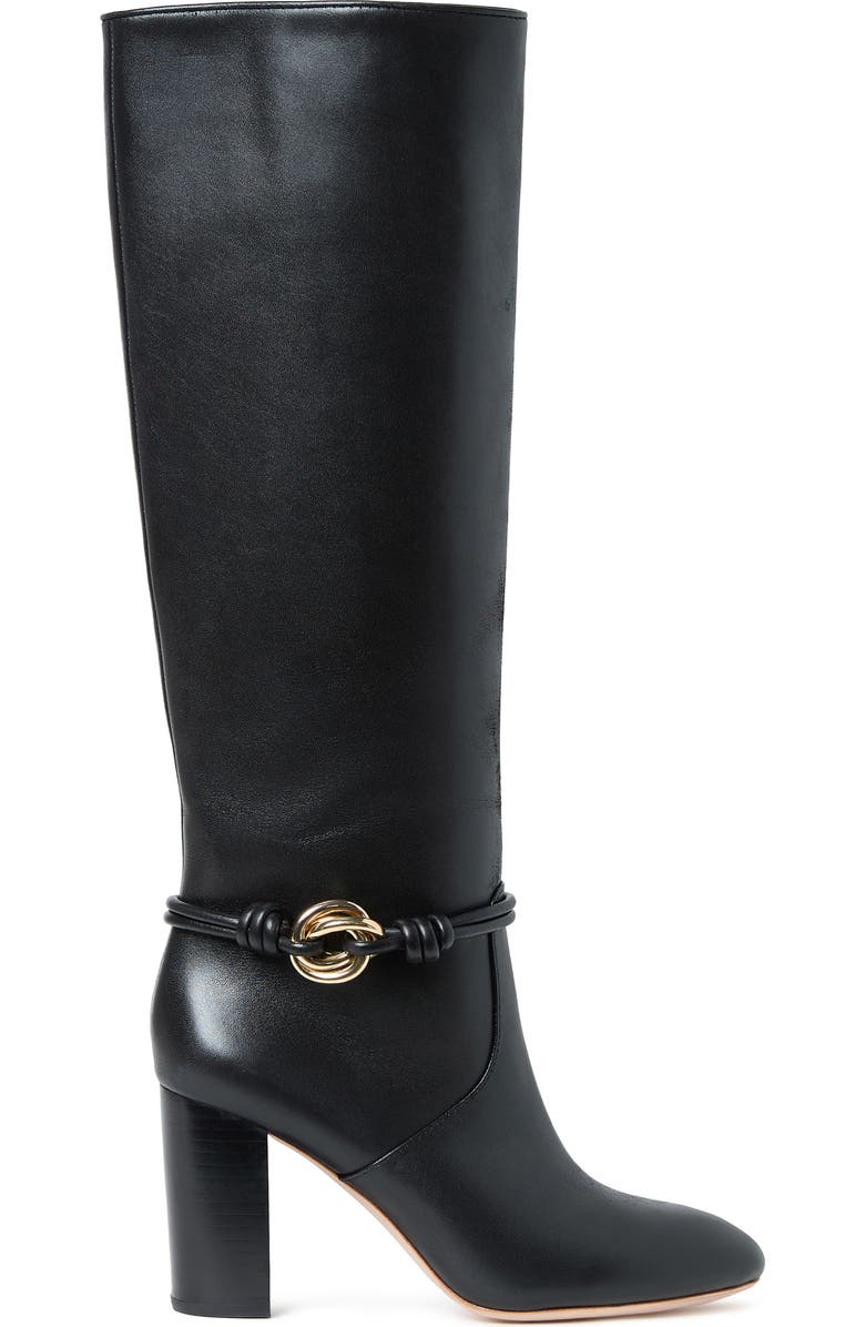 Loeffler Randall Goldy Tall Boot, Alternate, color, Black/ Gold
