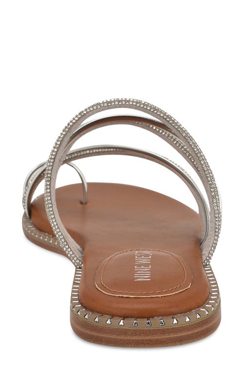 Nine West Dashin Sandal In Silver