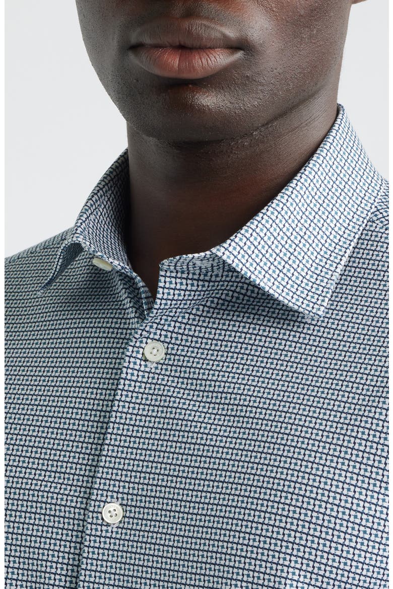 OoohCotton® Button-Up Shirt, Alternate, color, COBALT