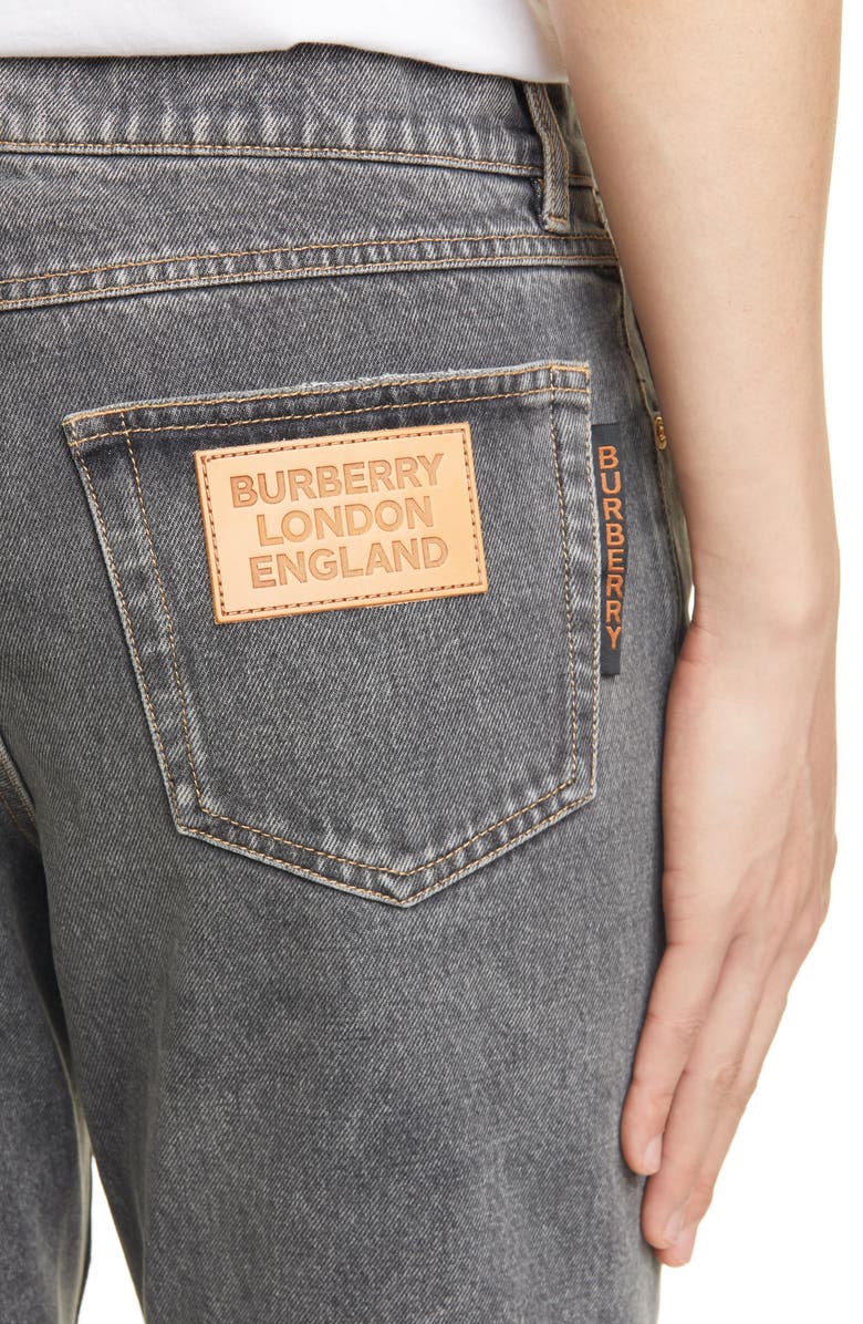 Burberry Straight Leg Jeans, Alternate, color,