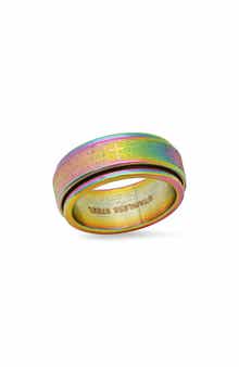 Men's Lord's Prayer Multicolor Stainless Steel Band Ring