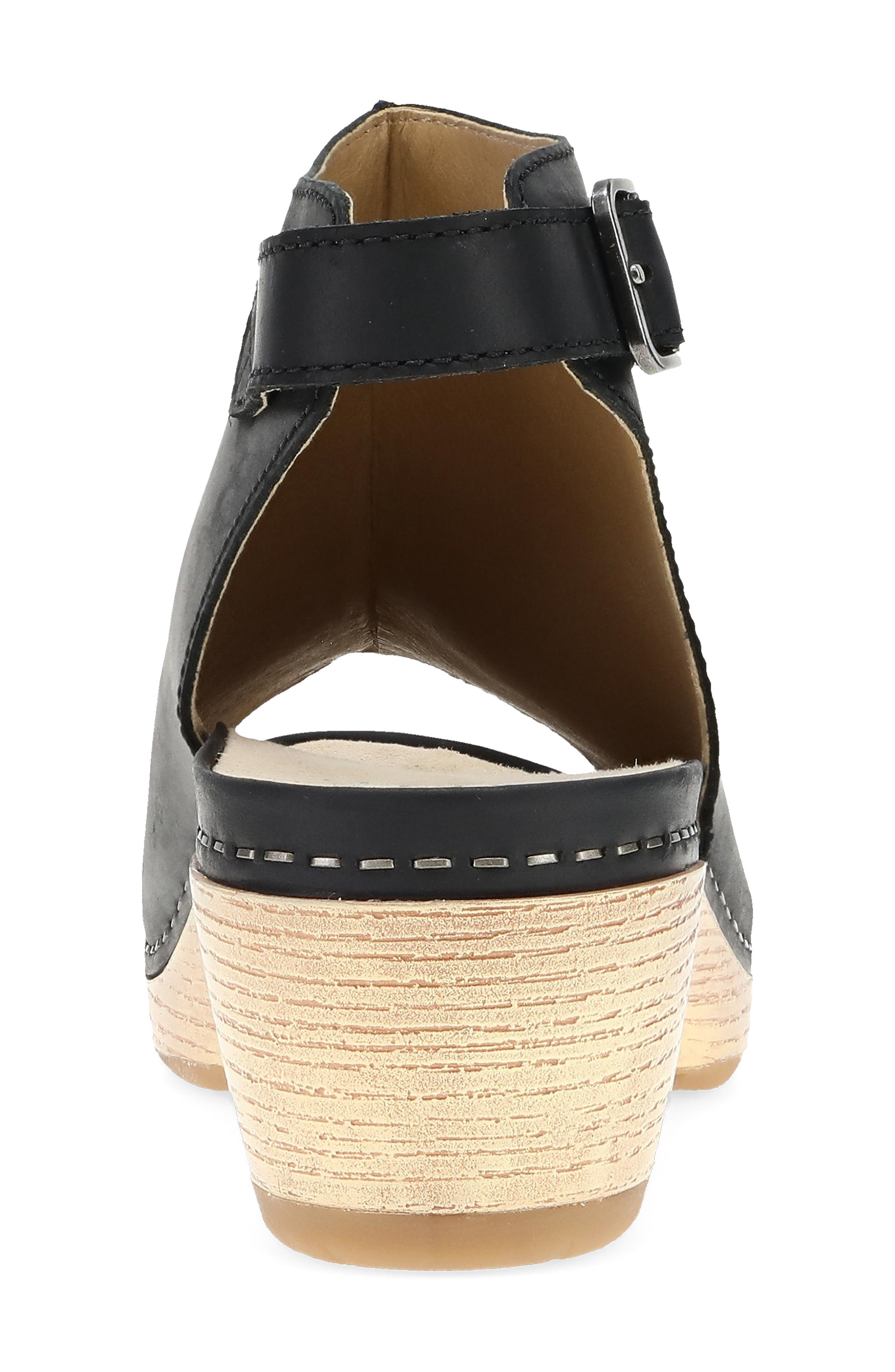 Dansko Lizzy Peep Toe Platform Bootie, Alternate, color, 