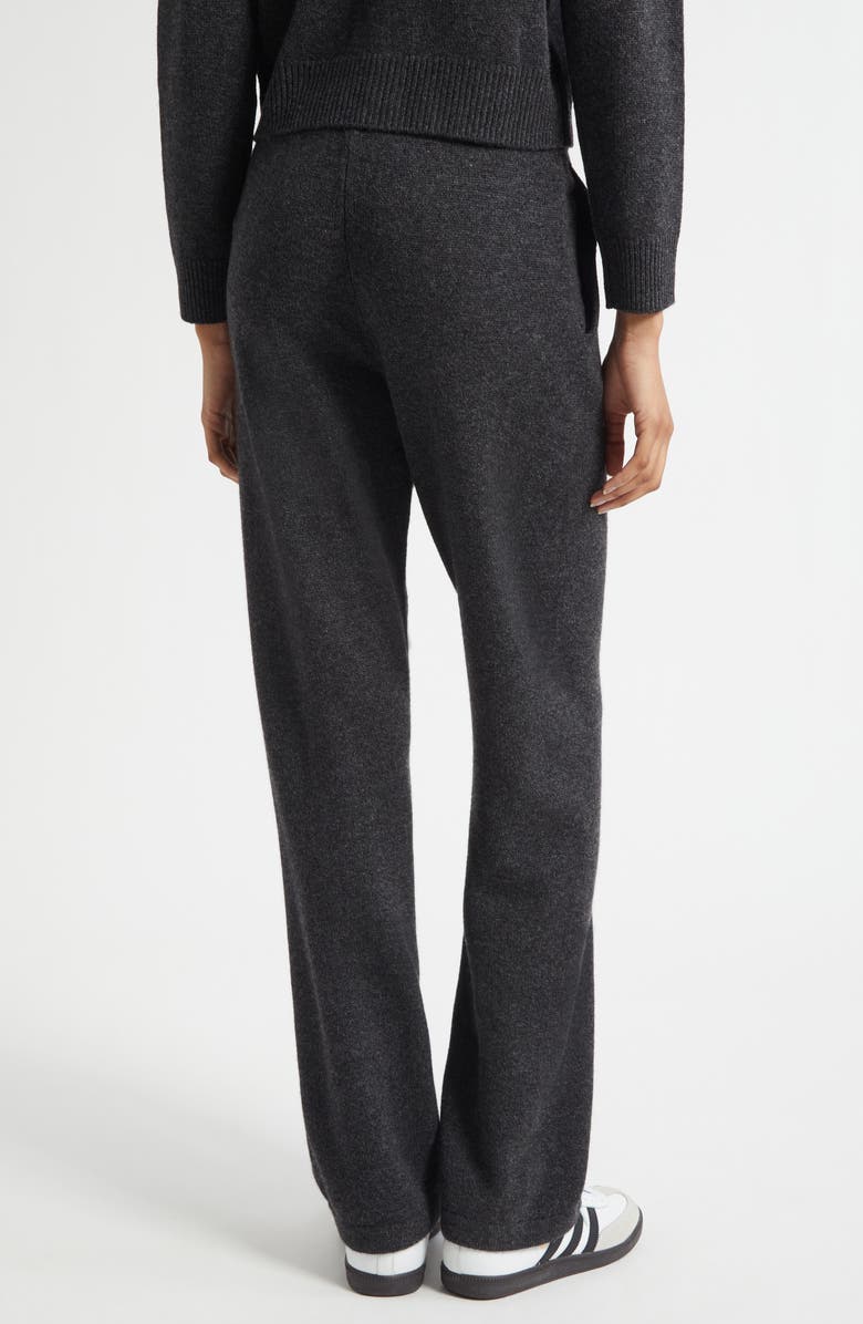 Sporty & Rich Cashmere & Wool Joggers, Alternate, color, Dark Grey