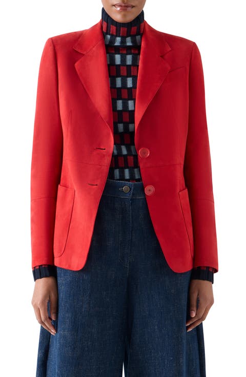 Tailored Suede Blazer