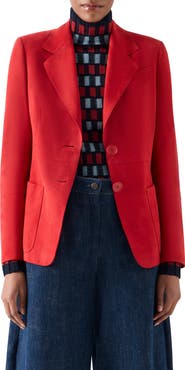 Akris punto Tailored Suede Blazer