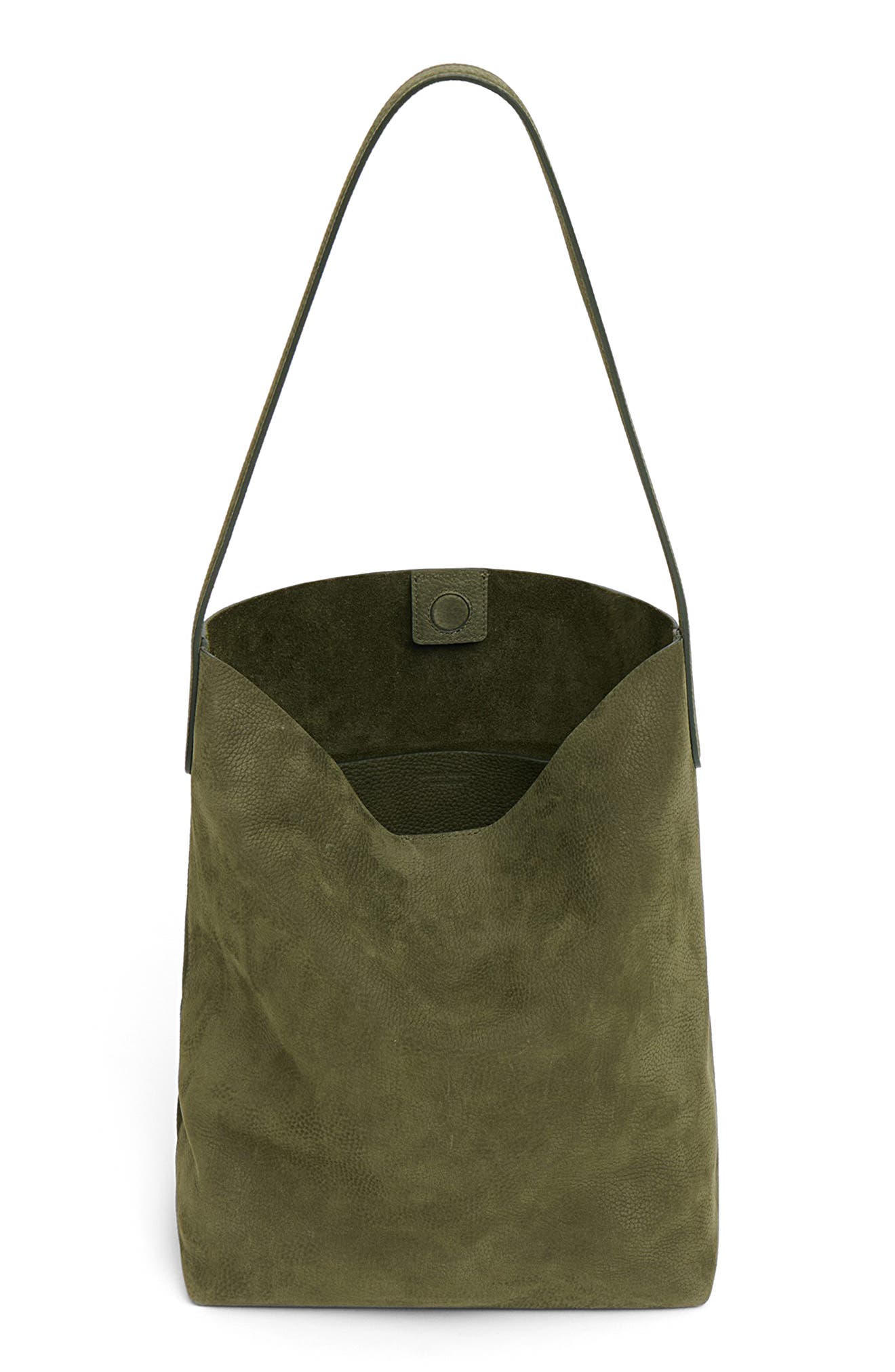 Mansur Gavriel Everyday Cabas Suede Tote, Alternate, color, Algae