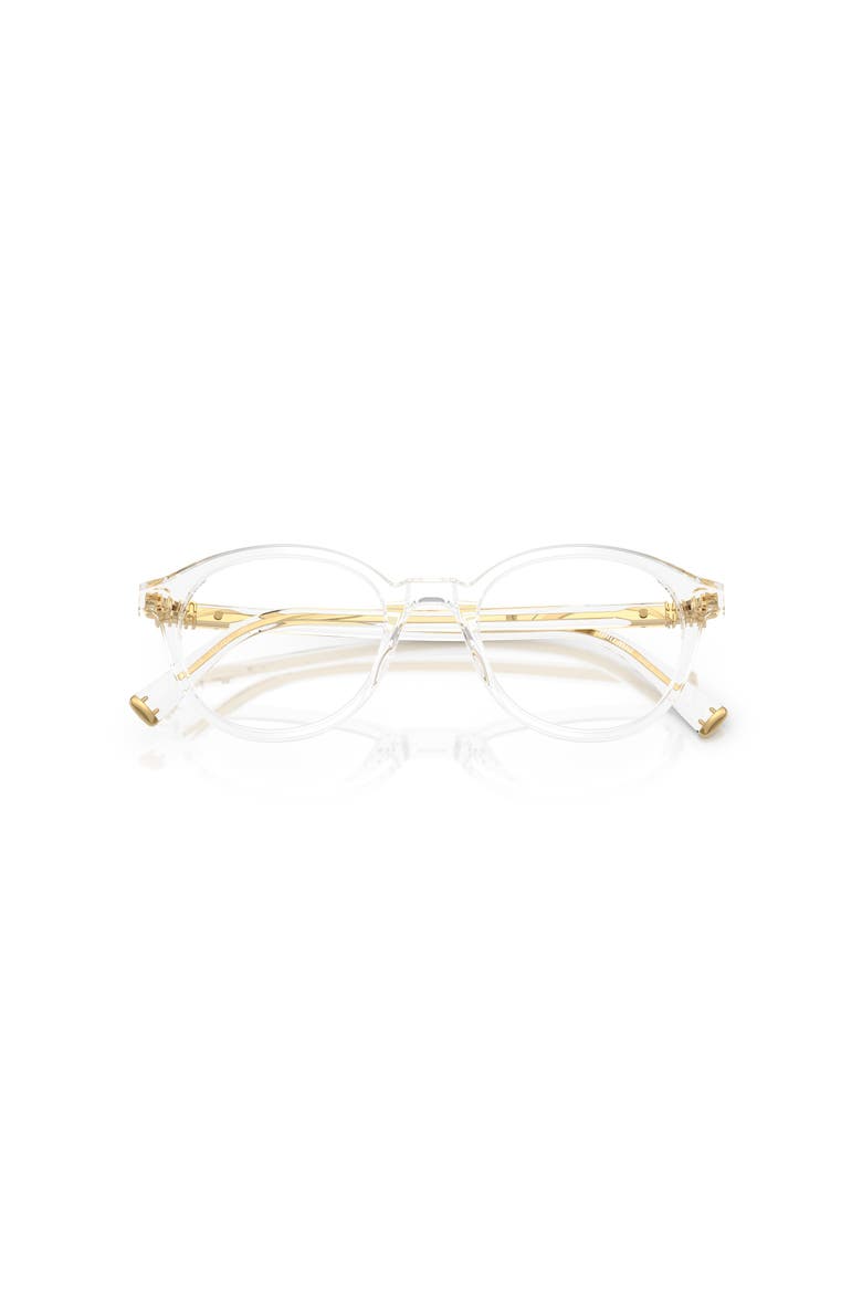 50mm Round optical glasses, Alternate, color, Transparent