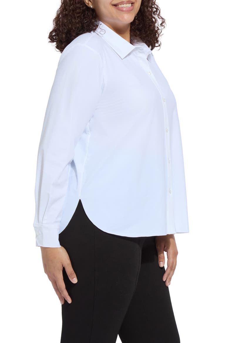 Connie Slim Fit Button-Up Shirt, Alternate, color, WHITE