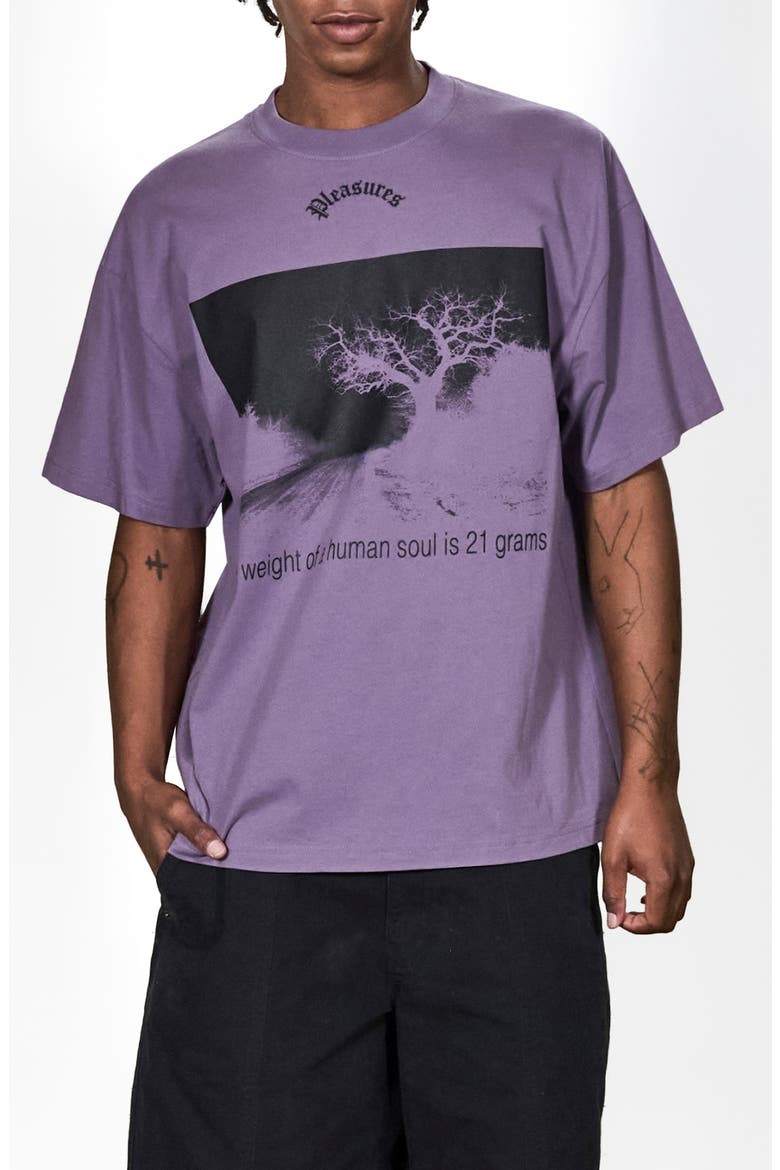 Soul Graphic T-Shirt, Main, color, PLUM