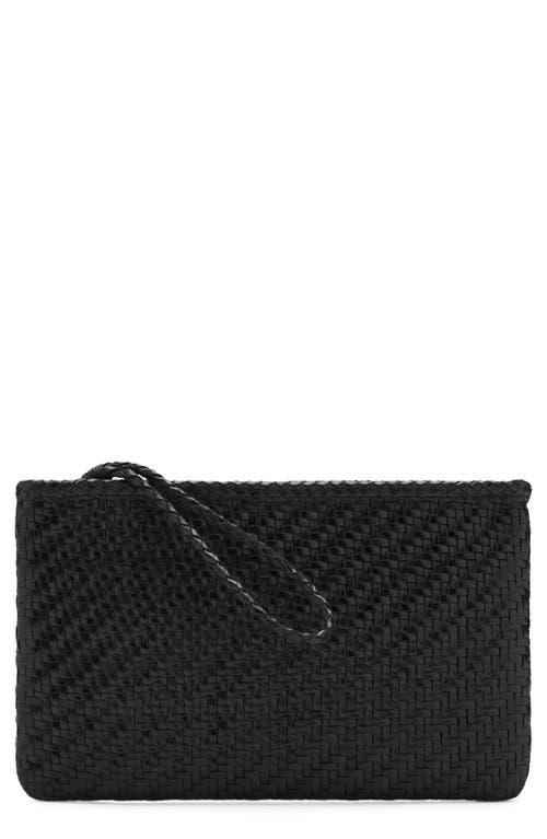 Mango Braided Leather Clutch