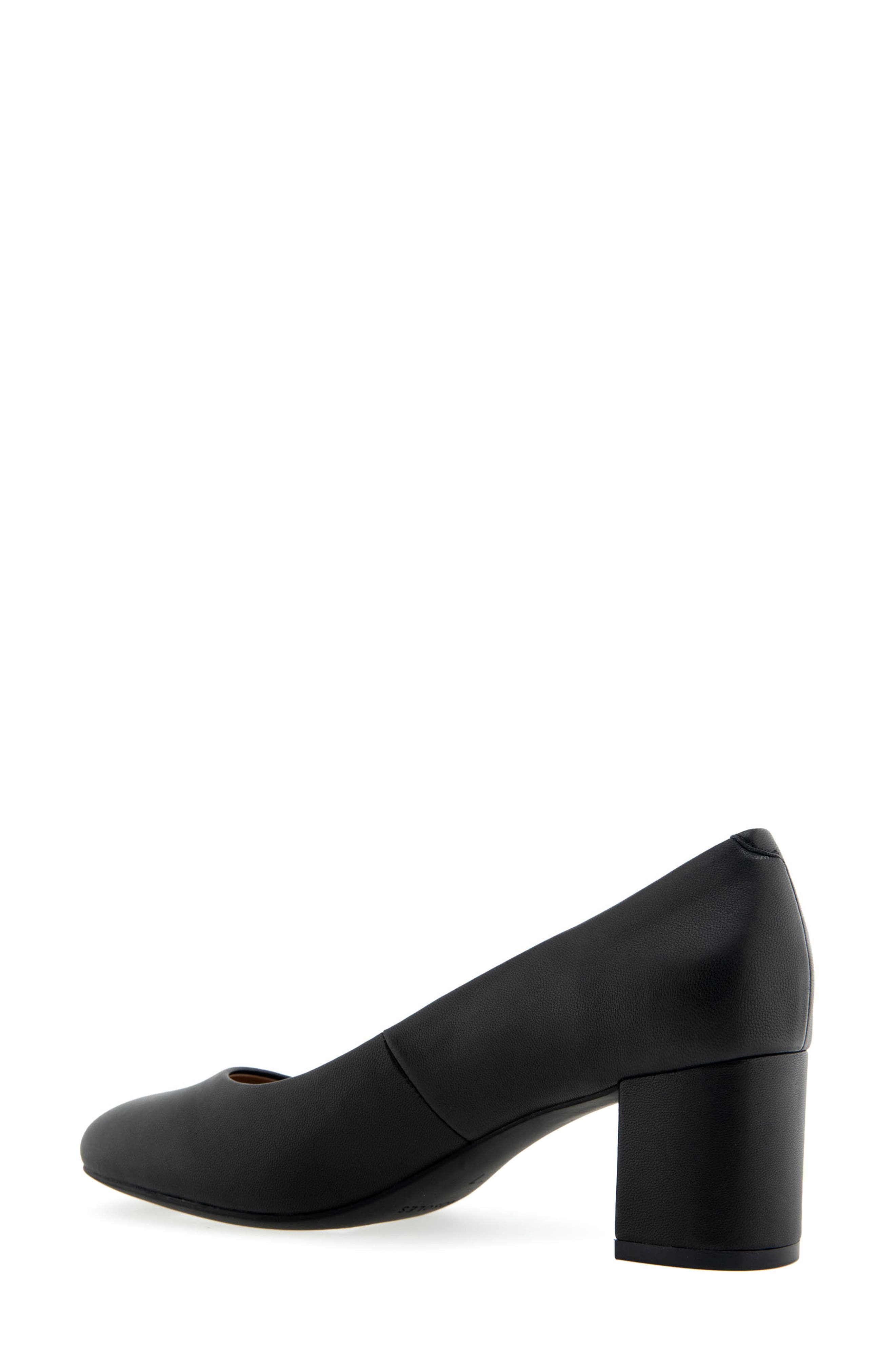 Ebel Block Heel Pump - Wide Width Available, Alternate, color, BLACK LEATHER