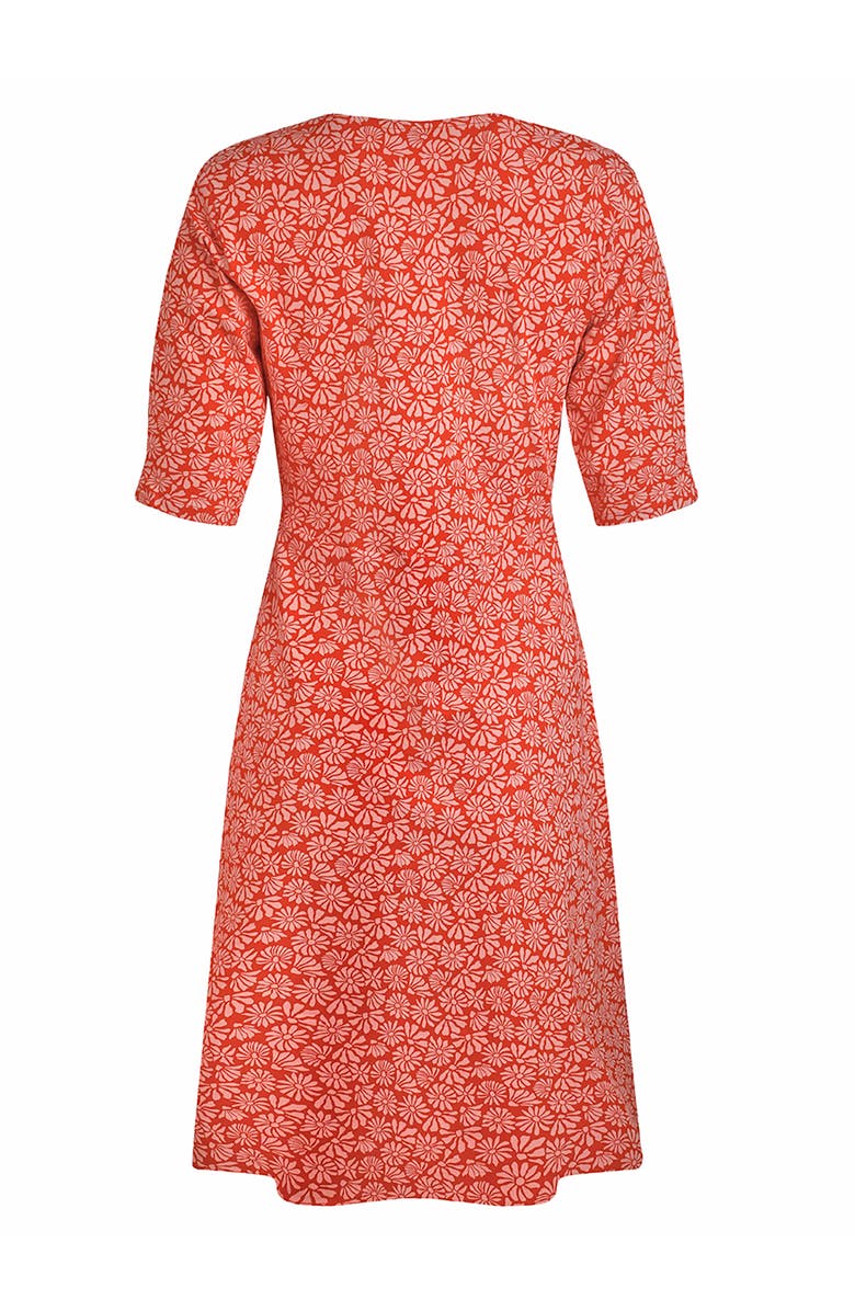 Weird Fish Cassandra Jersey Swing Dress, Alternate, color, Crimson