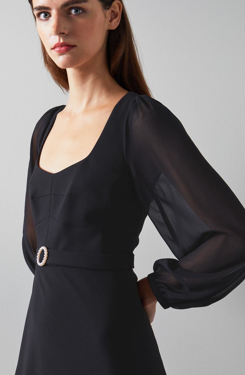 LK Bennett Perdy Long Sleeve Dress, Alternate, color, 