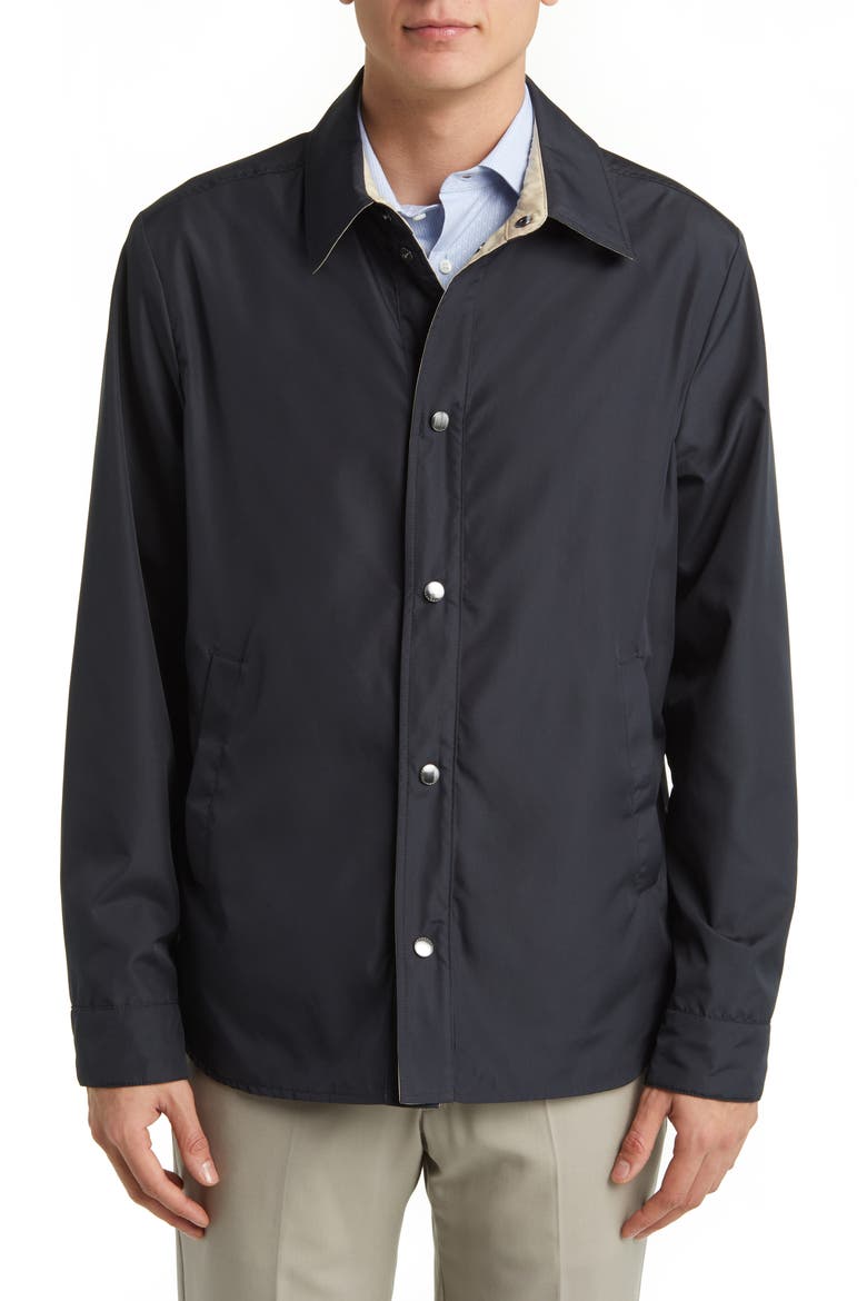 Reversible Snap Front Jacket, Alternate, color, NAVY