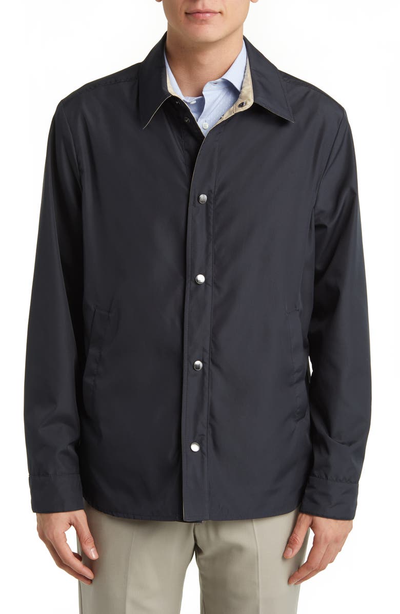 Canali Reversible Snap Front Jacket, Alternate, color, 