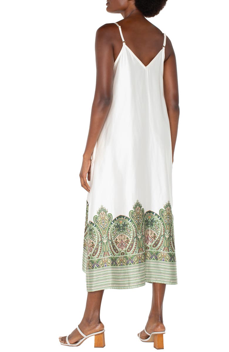 Liverpool Los Angeles Border Print Maxi Slipdress, Alternate, color,