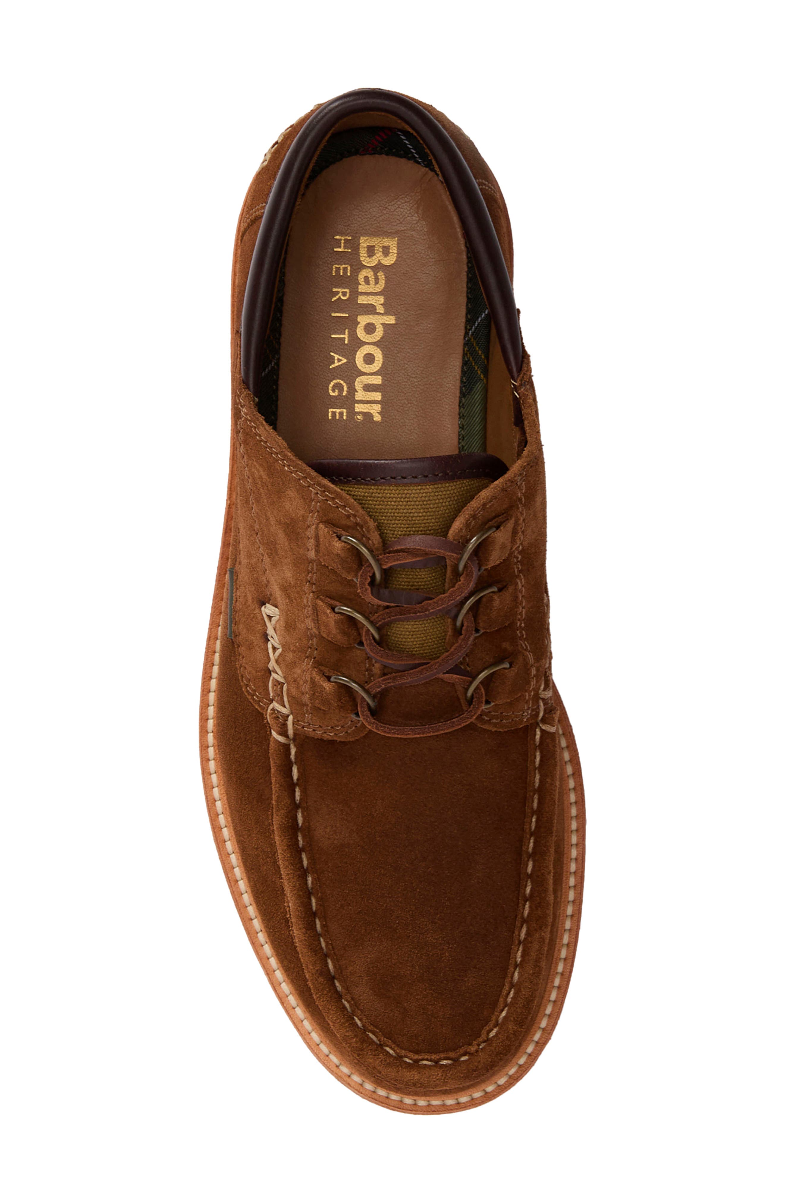 Barbour Murtun Lugged Lace-Up Shoe, Alternate, color, Light Tan Suede