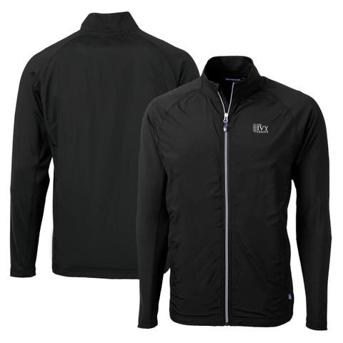 Men's Cutter & Buck  Black Ivy League Adapt Eco Knit Hybrid Recycled Full-Zip Jacket