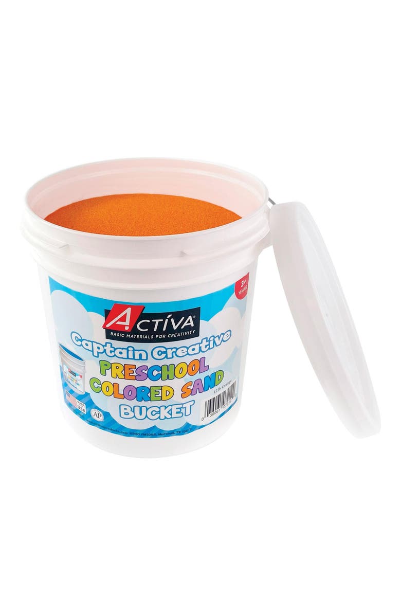 Activa 12 lb Bucket Colored Sand - Orange, Main, color, Orange