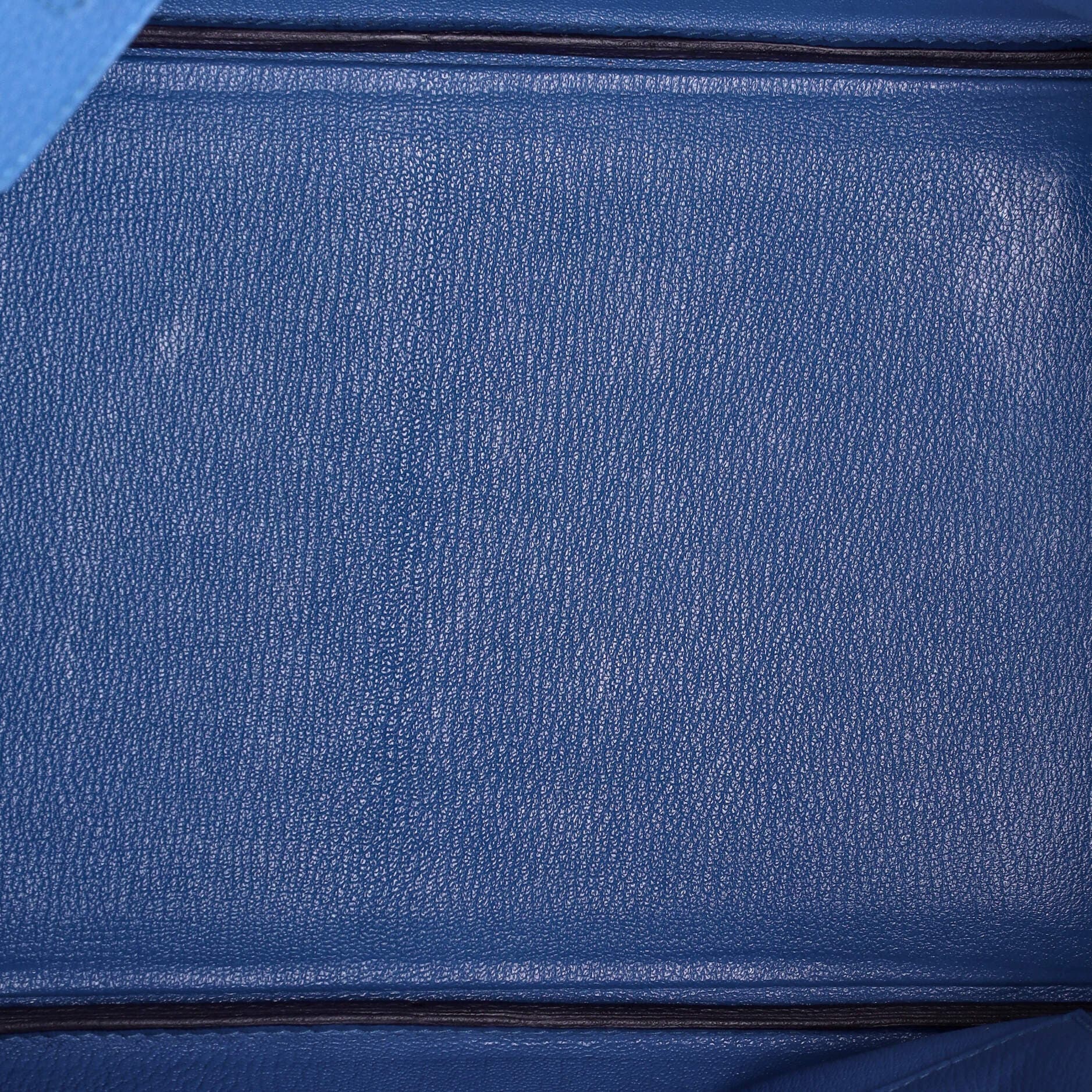 Pre-Owned Hermes Birkin Handbag Blue Togo with Gold Hardware 35, Alternate, color, 