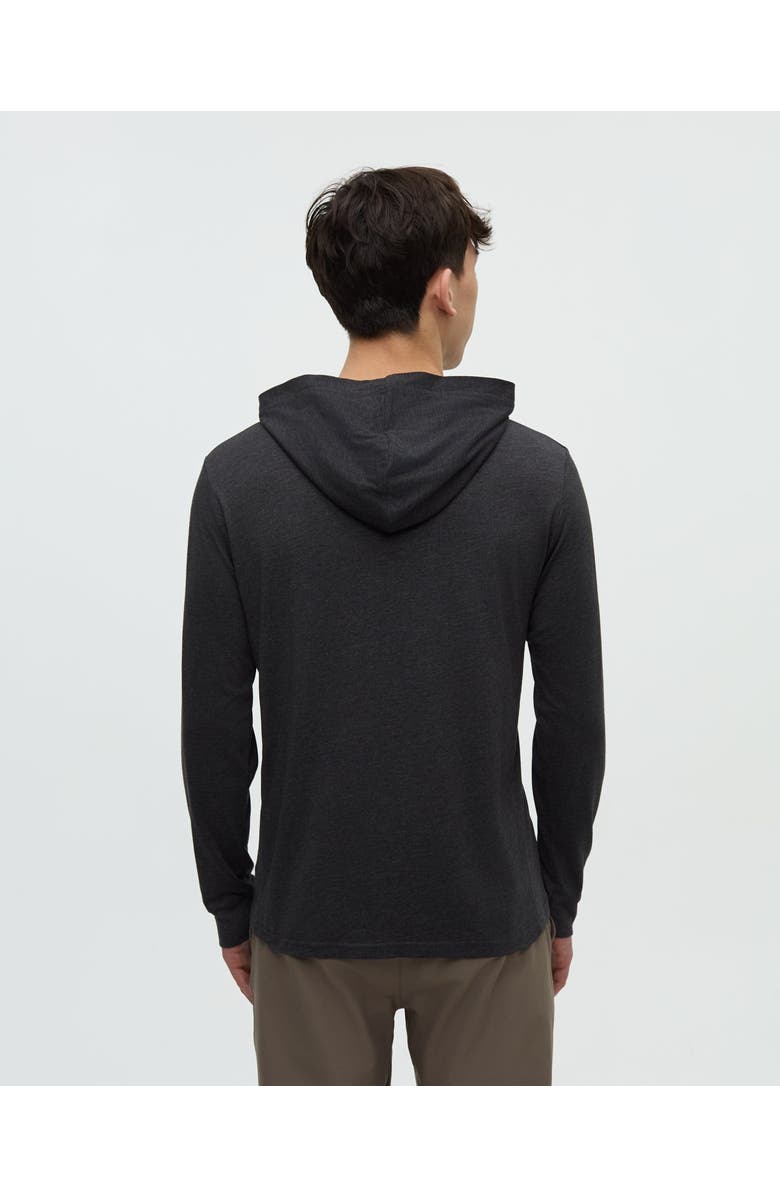 tentree Baker Hooded Longsleeve, Alternate, color, Meteorite Black Heather
