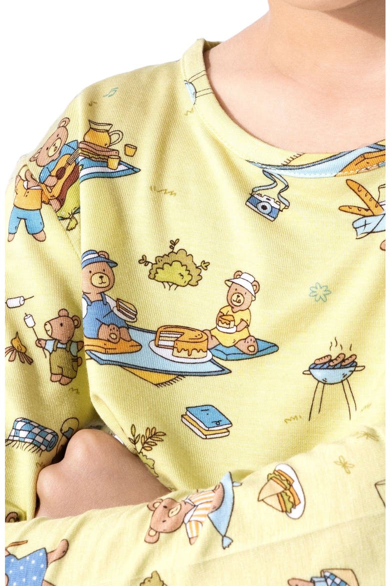 Kids' Teddy Bear Picnic Set of 2 Piece Pajamas, Alternate, color, Teddy Bear Picnic