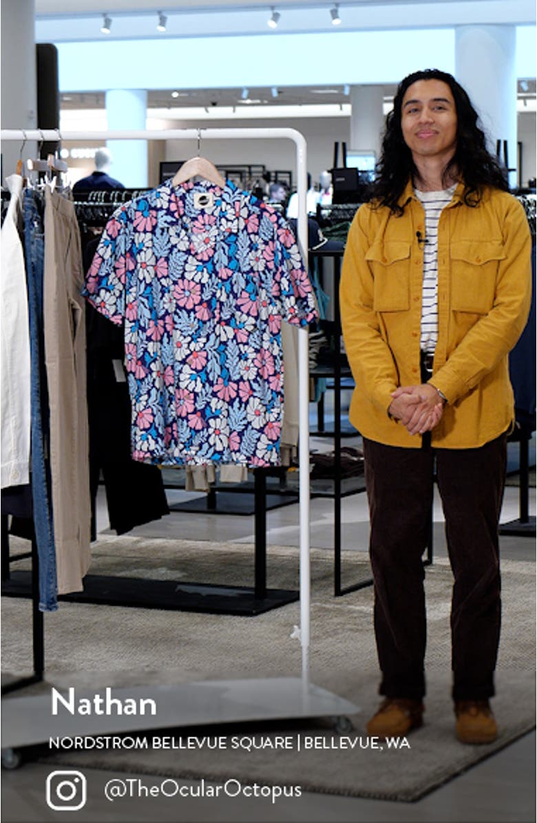 Mellow Short Sleeve Button-Up Camp Shirt, sales video thumbnail