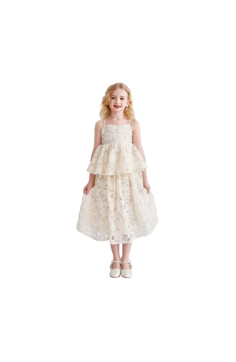Tulleen Juliette Lace Skirt Set, Main, color, Cream